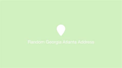 city of atlanta address|atlanta address generator.